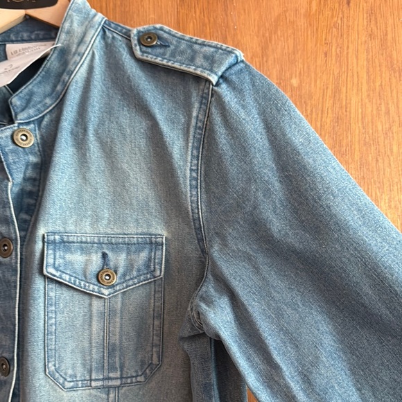 NWT Liz Claiborne Liz Wear Jean Jacket Sz M - Picture 10 of 12